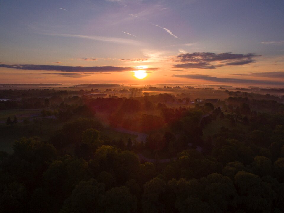 Nature aerial landscape