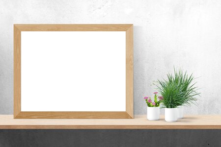 Mock frame template photo