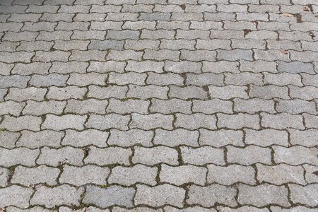 Composite stones concrete blocks paved photo