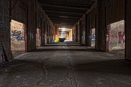 Building warehouse empty