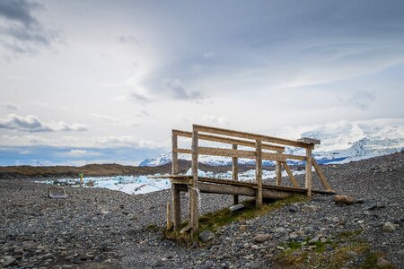Observation deck nature glacier