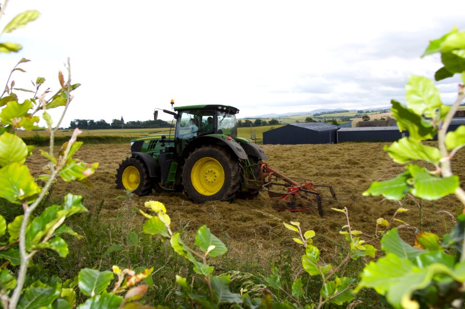 Tractor farm working