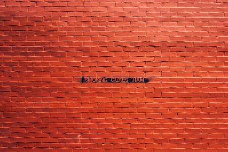 Wall brickwork red wall photo