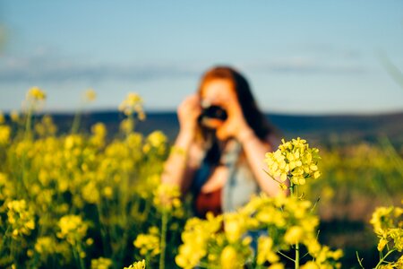 Nature girl woman photo