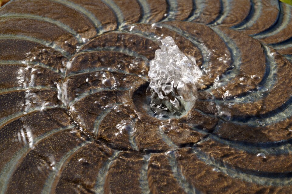 Water feature bubble wet