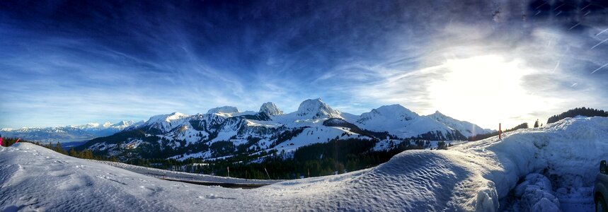 Panorama landscape nature photo