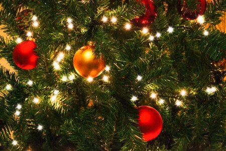 Tree bells christmas lights