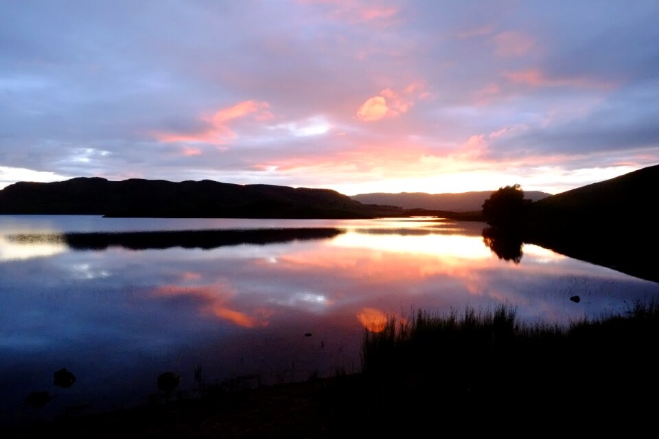 Dusk outdoors loch
