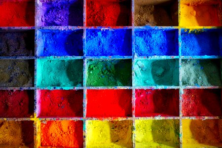 Oil paint colorful paint boxes