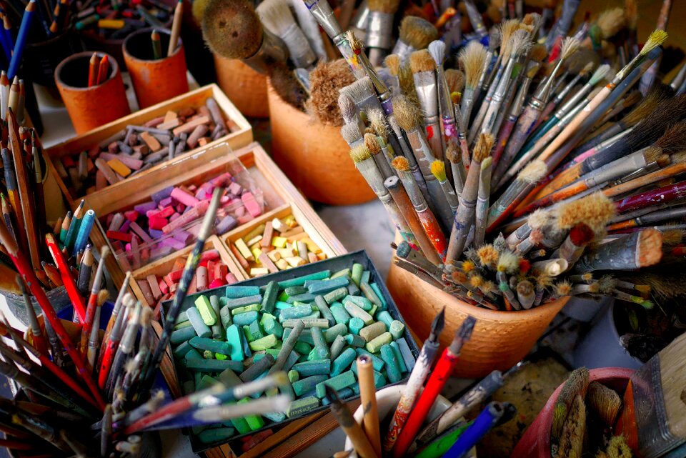 Atelier paint colorful photo