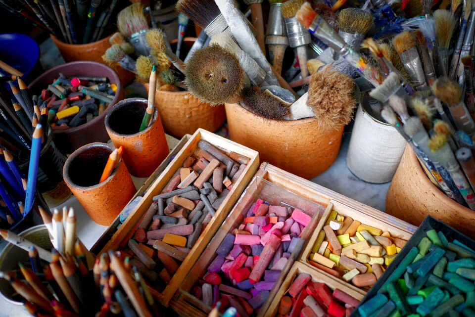Artists atelier paint