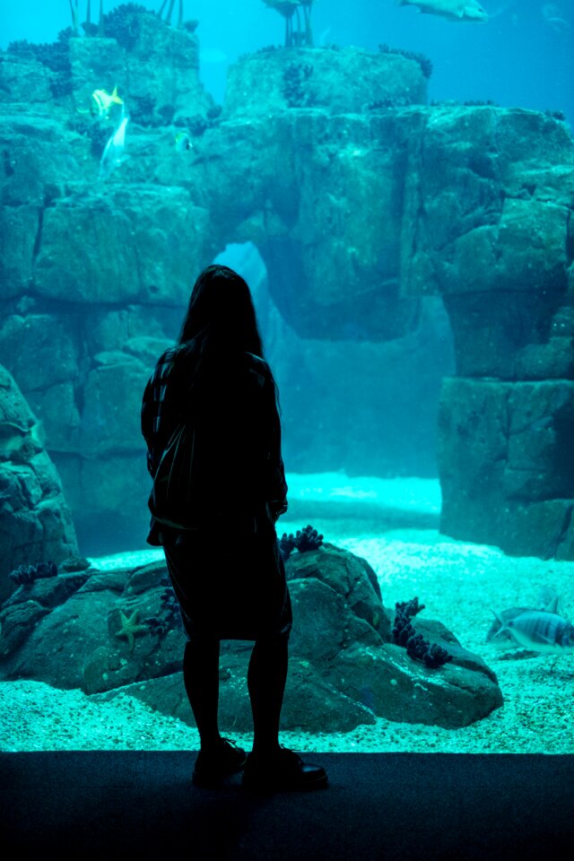 Sand blue water