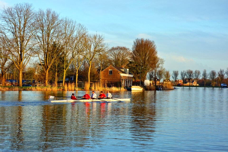 Canoeing boating rowers