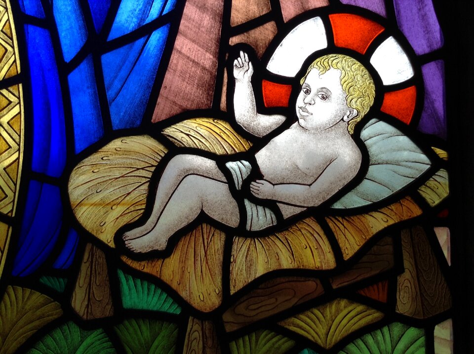 Church window christ