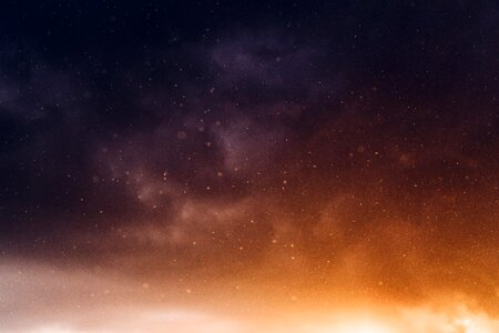 Evening galaxy space