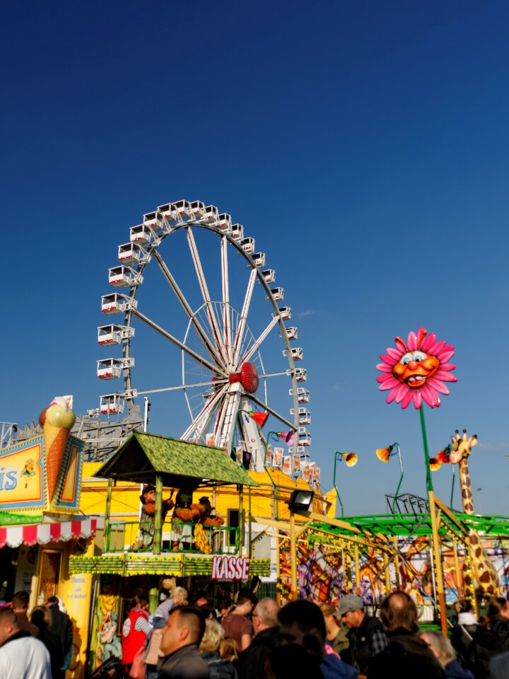 Fair ferris wheel carousel