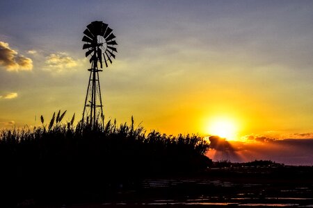 Agriculture silhouettes shadows