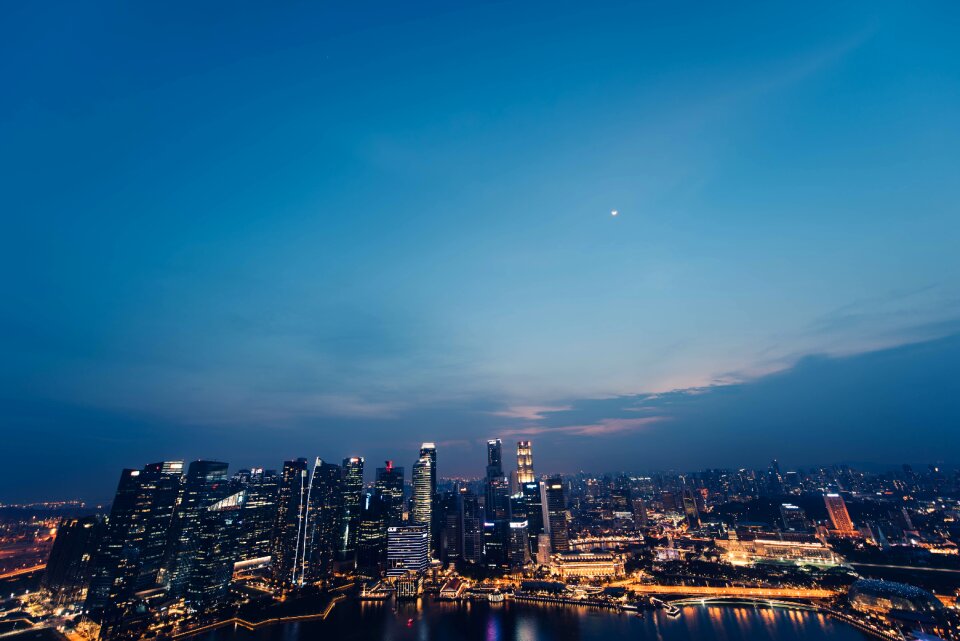 Sky city lights
