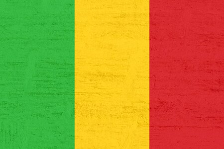 Mali flag west africa photo