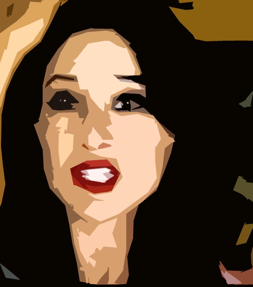 Emotion expression brunette
