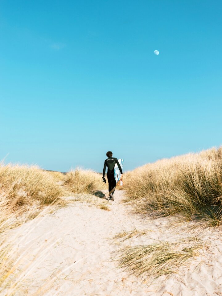 Sand surfing adventure