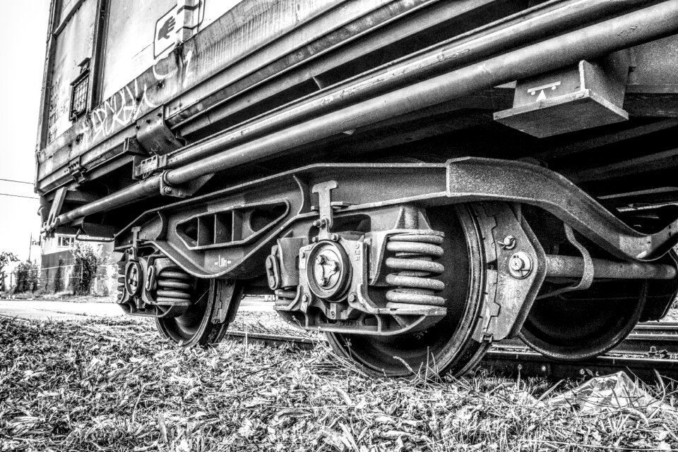 Wagon black and white hdr