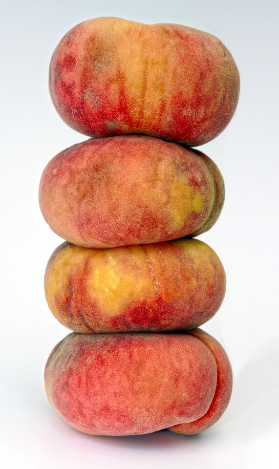 Stacked stone fruit flat peach