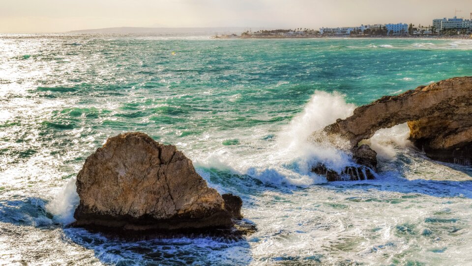 Stormy weather waves