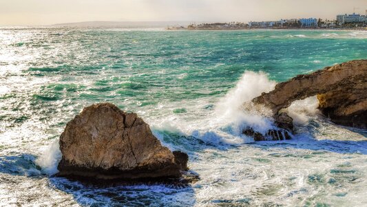 Stormy weather waves