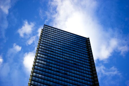 High rise architecture blue photo