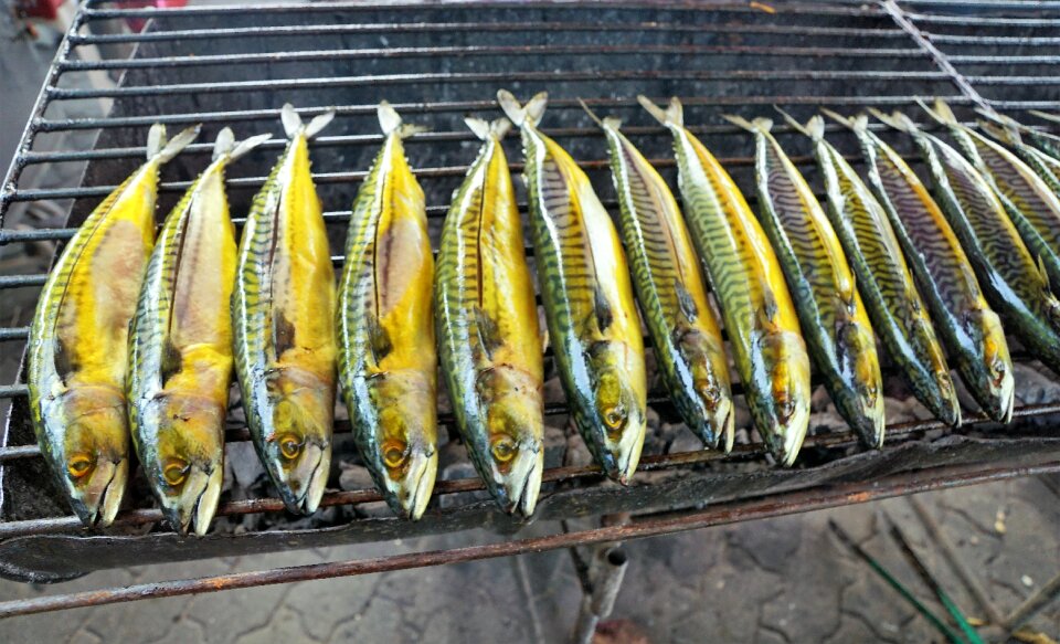 Background seafood market