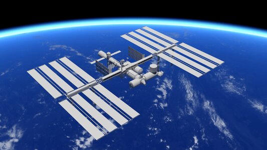 Sky outer space international space station