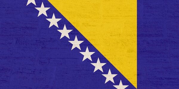 Flag federation-of-bosnia-and-herzegovina of the federation bih photo