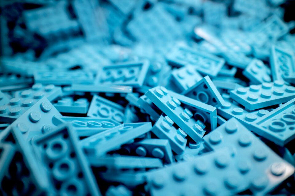 Lego blue gaming blue game