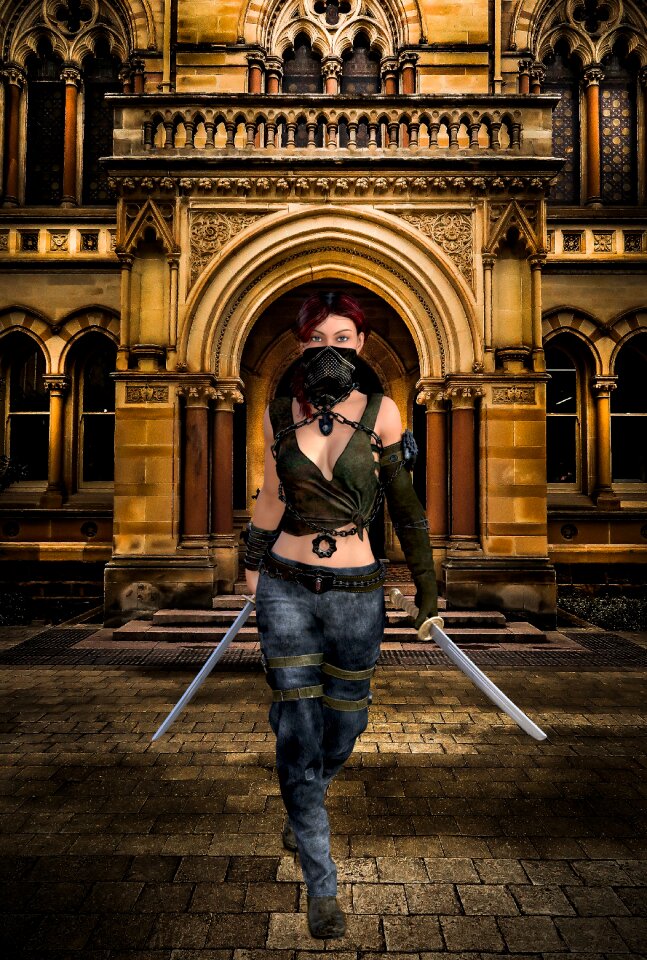 Female warrior fighter