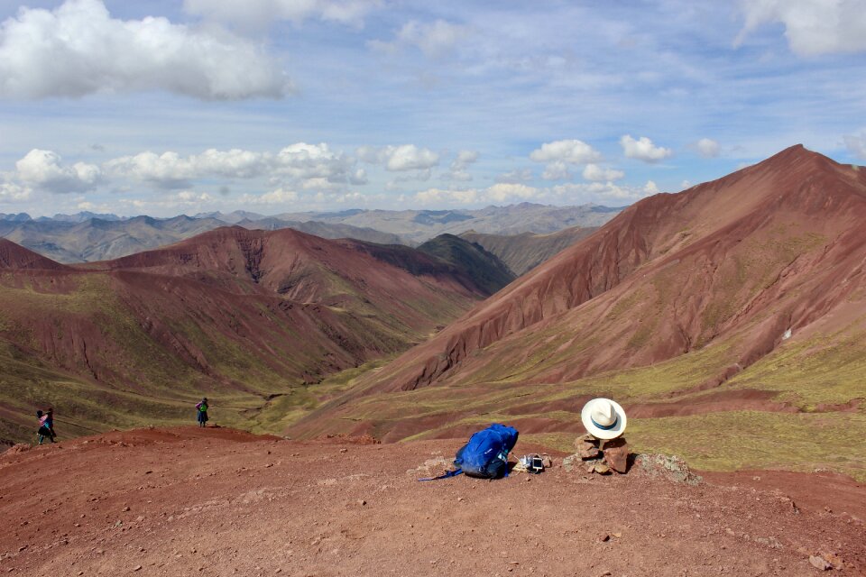Rainbow mountain landscape