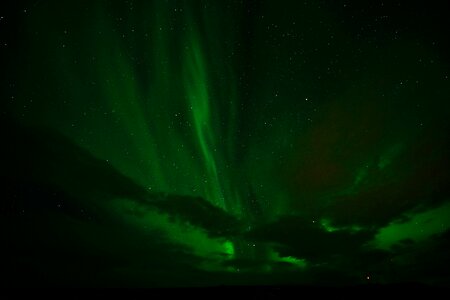 Green sky night sky