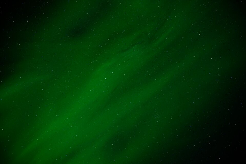 Green sky night sky