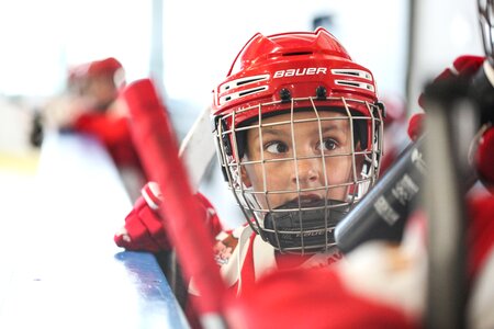 Hockey player winter winter sports