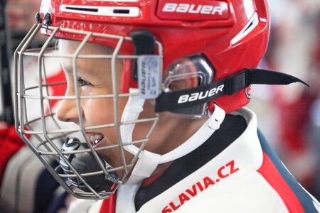 Hockey player winter winter sports