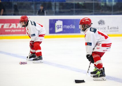 Hockey player winter winter sports
