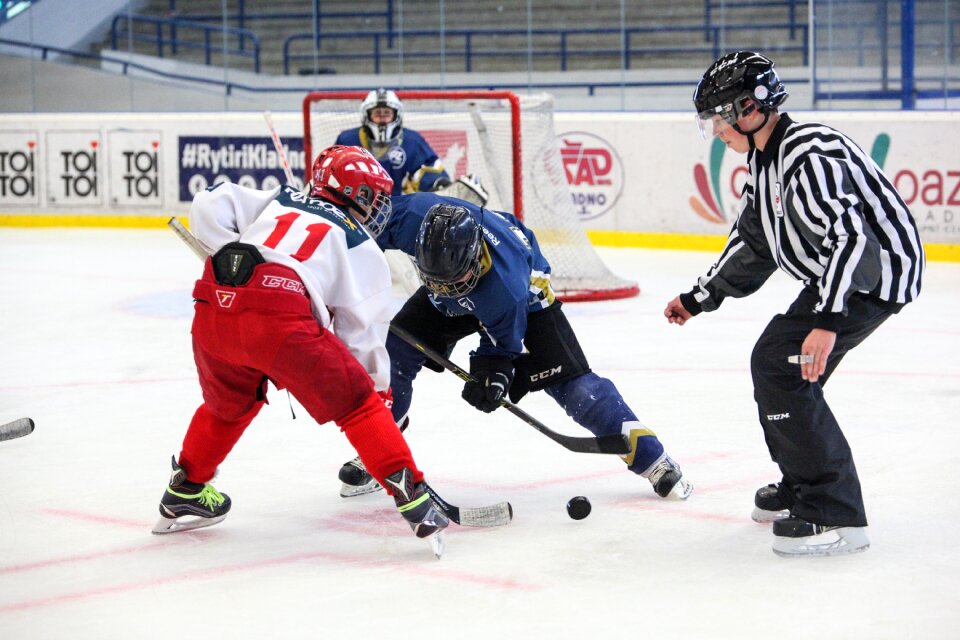 Hockey player winter winter sports