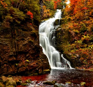 Poland krkonoše giant mountains waterfall kamieńczyk photo