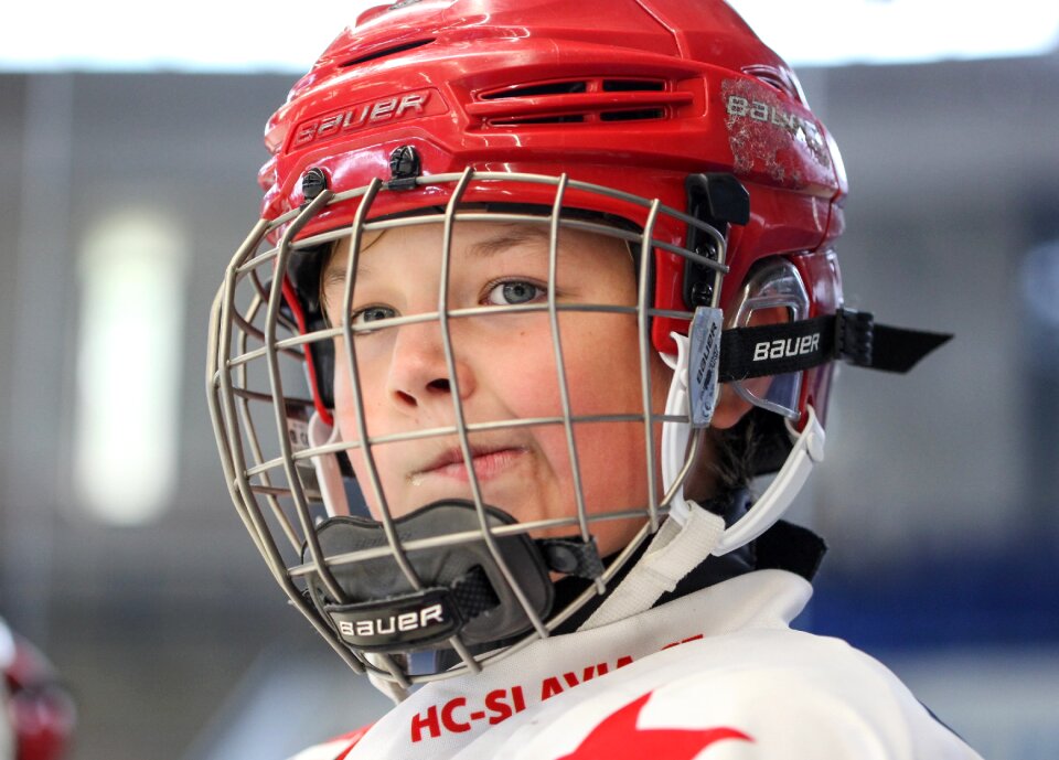 Hockey player winter winter sports