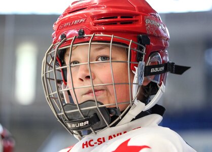 Hockey player winter winter sports