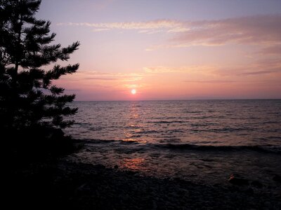 Twilight water lake