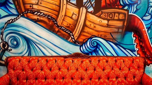 Mural painting wall