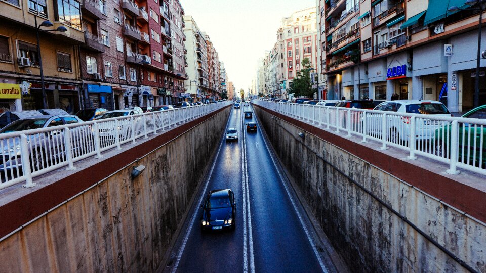 Road bridge tunnel photo