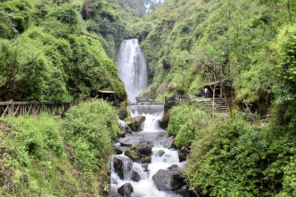 Whitewater water cascade