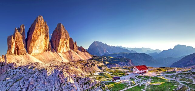 Alto adige mountains afterglow